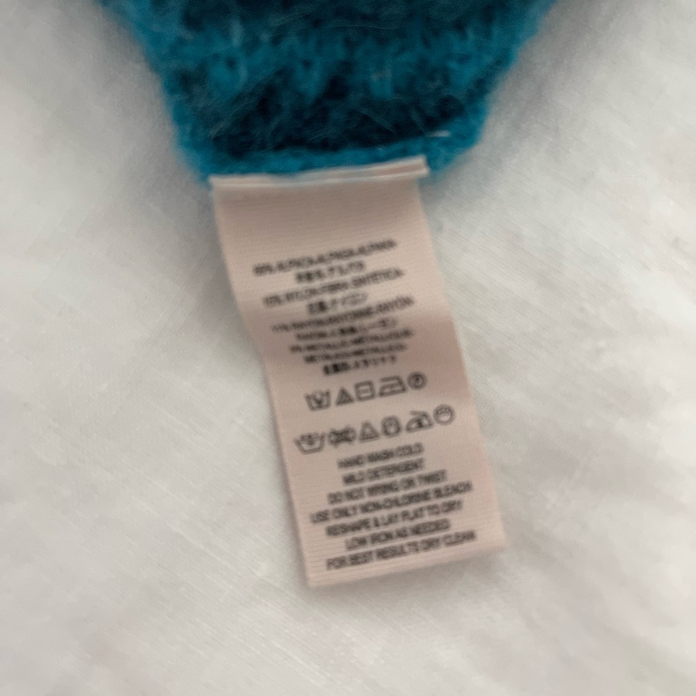 New! Free People Alpaca blend crop sweater - Picture 4 of 5